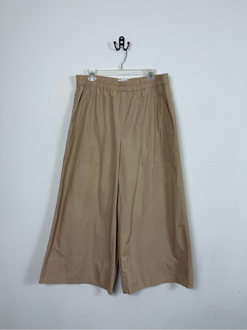 Banana Republic THE PULL-ON WIDE-LEG ANKLE PANT High Waist Tan women’s Large